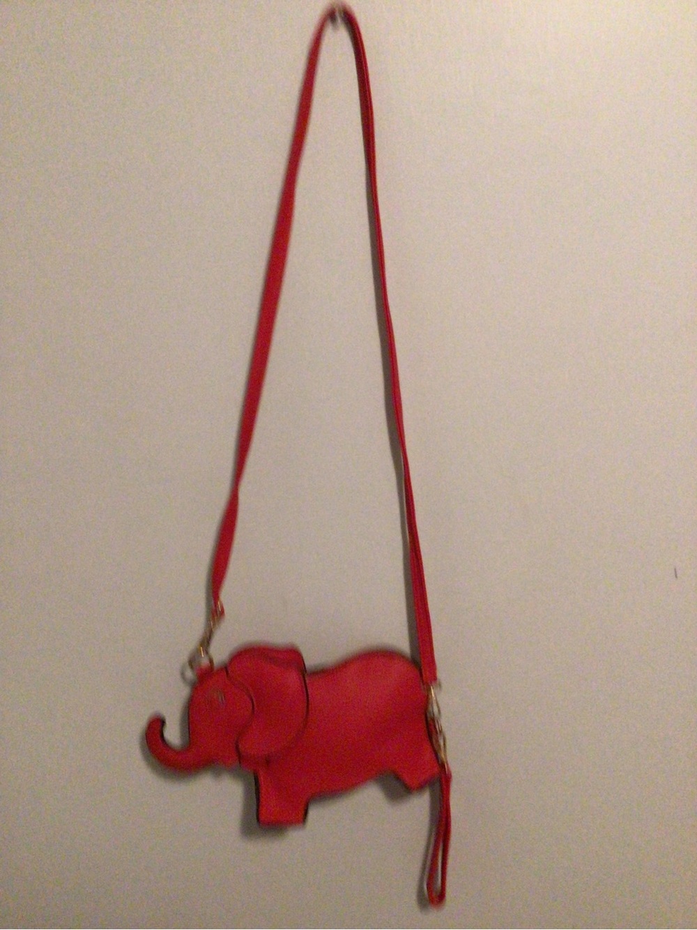 Kids Red Elephant Crossbody Bag for Girls - Cute Animal Design